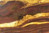 Polished Desert Sunset Banded Iron Slab - Western Australia #234787-1
